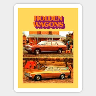 1976 HOLDEN WAGONS - brochure Sticker